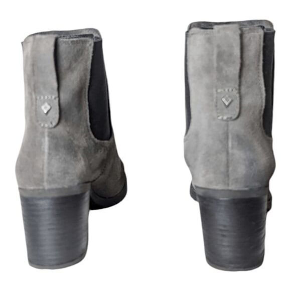 SAM EDELMAN Hanley Grey Suede Chelsea Boot Size 8.5 - Picture 6 of 12